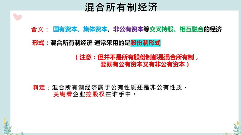 2022-2023学年高中政治统编版必修二：1.2 坚持“两个毫不动摇” 课件第6页