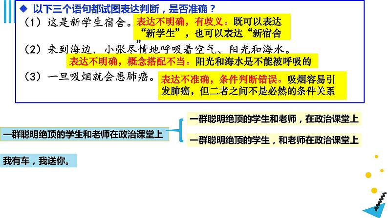 第5课 正确运用判断课件-2023届高考政治一轮复习统编版选择性必修三逻辑与思维第8页