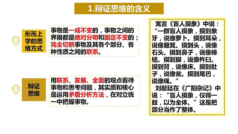 第八课 把握辩证分合课件-2023届高考政治一轮复习统编版选择性必修三逻辑与思维第2页