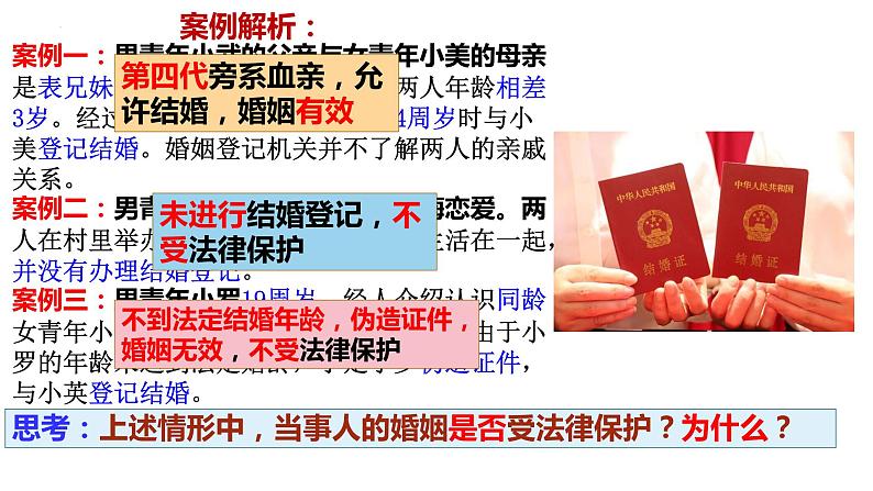 第六课 珍惜婚姻关系课件-2023届高考政治一轮复习统编版选择性必修二法律与生活03