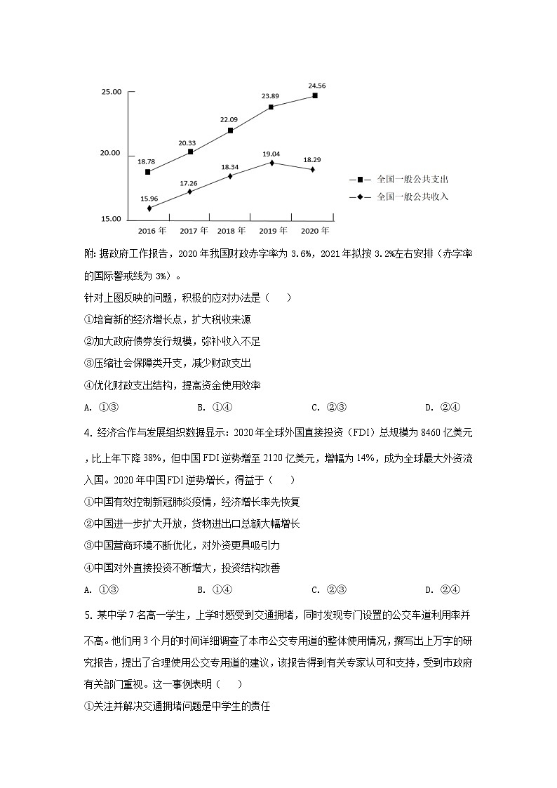 2021年全国高考乙卷政治试题（逐题解析word版）【适用地区：河南、安徽、江西、山西、陕西、黑龙江、吉林、甘肃、内蒙古、青海、宁夏、新疆】02