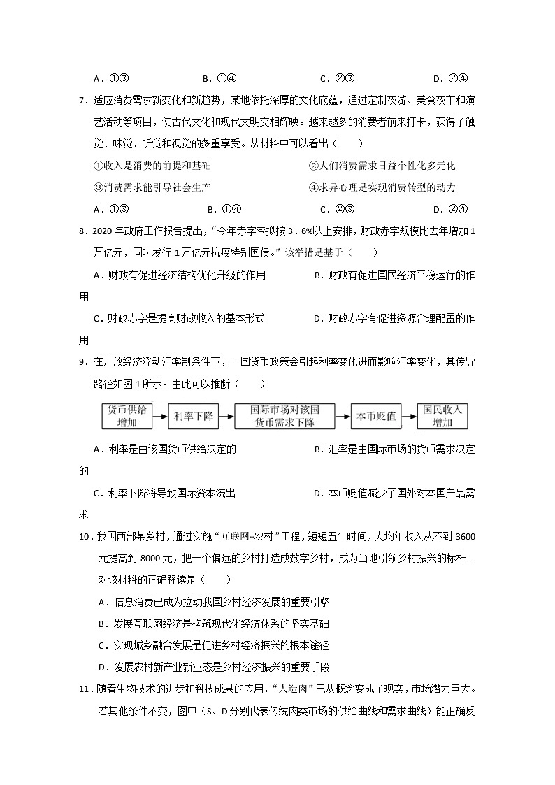 2020年江苏省高考政治试卷02
