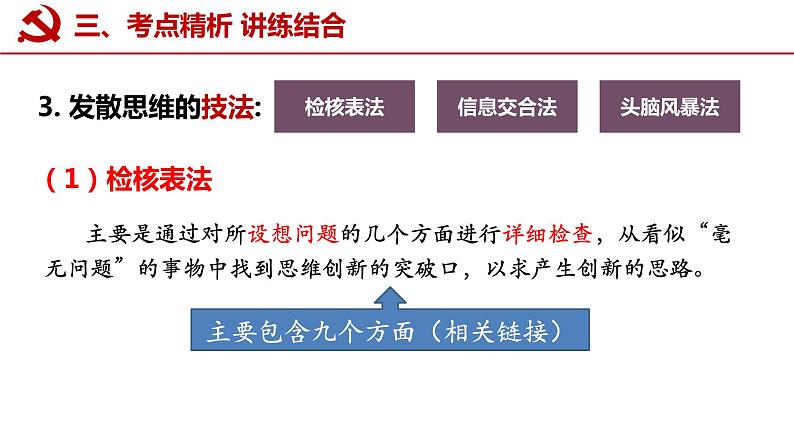 第十二课 创新思维要多路探索课件-2023届高考政治一轮复习统编版选择性必修三逻辑与思维08