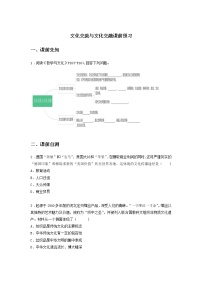 政治 (道德与法治)必修4 哲学与文化文化交流与文化交融同步练习题