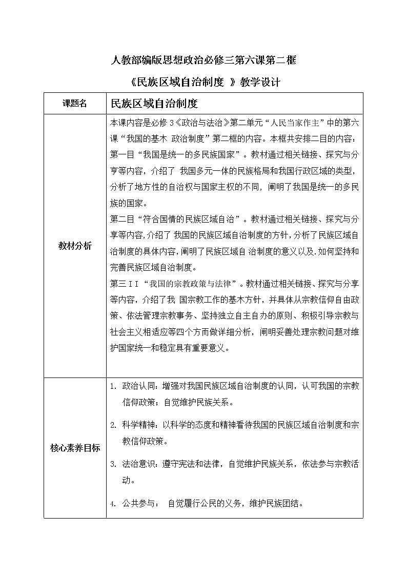 6.2《民族区域自治制度》课件ppt（送教案练习）01