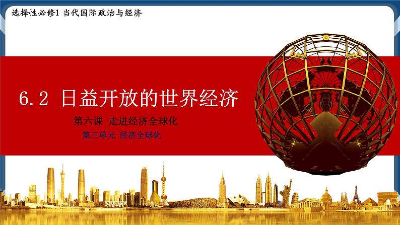 6.2日益开放的世界经济高二政治课件（统编版选择性必修1） 课件+素材01