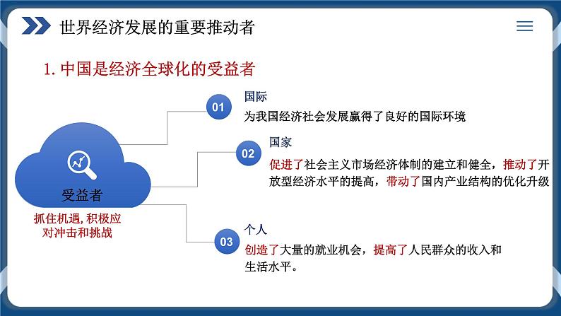 7.2做全球发展的贡献者高二政治课件（统编版选择性必修1） 课件+素材07