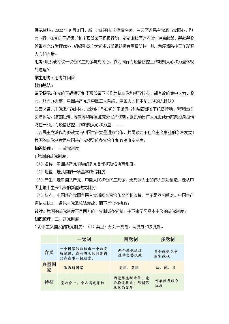 1.3政党和利益集团教学课件高二政治同步备课系列（统编版选择性必修1）03