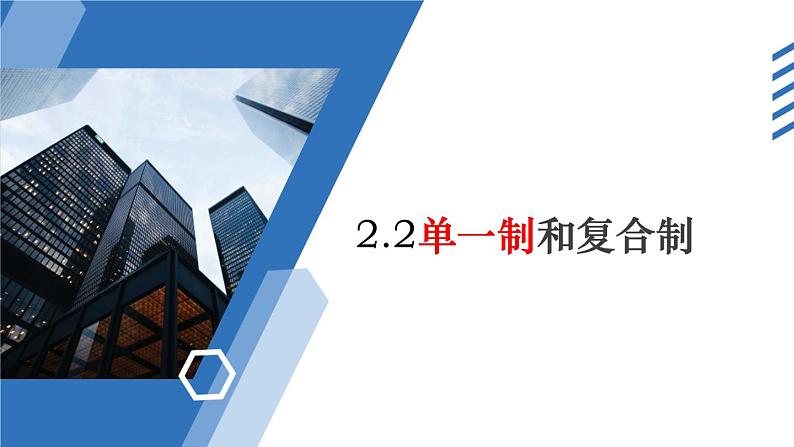 2.2单一制和复合制教学课件高二政治同步备课系列（统编版选择性必修1）03