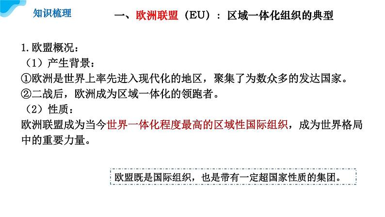 8.3区域性国际组织教学课件高二政治同步备课系列（统编版选择性必修108