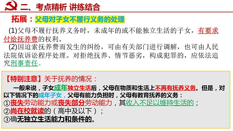 第二单元 家庭与婚姻 课件-2023届高考政治一轮复习统编版选择性必修二法律与生活第8页