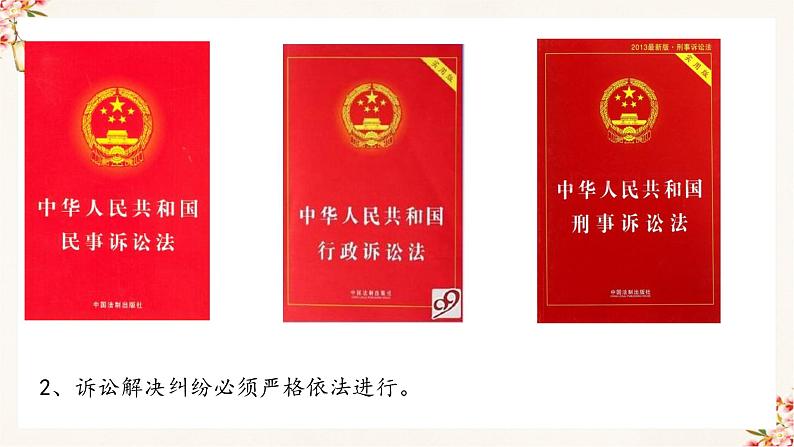 9.2 解析三大诉讼（精编课件+教案+练习+素材）精编高二政治同步备课系列（选择性必修2）06