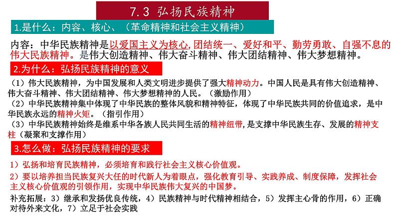 第三单元 文化传承与文化创新复习课件第7页