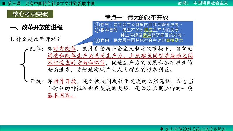 第三课 只有中国特色社会主义才能发展中国 课件-2023届高考政治一轮复习统编版必修一中国特色社会主义07