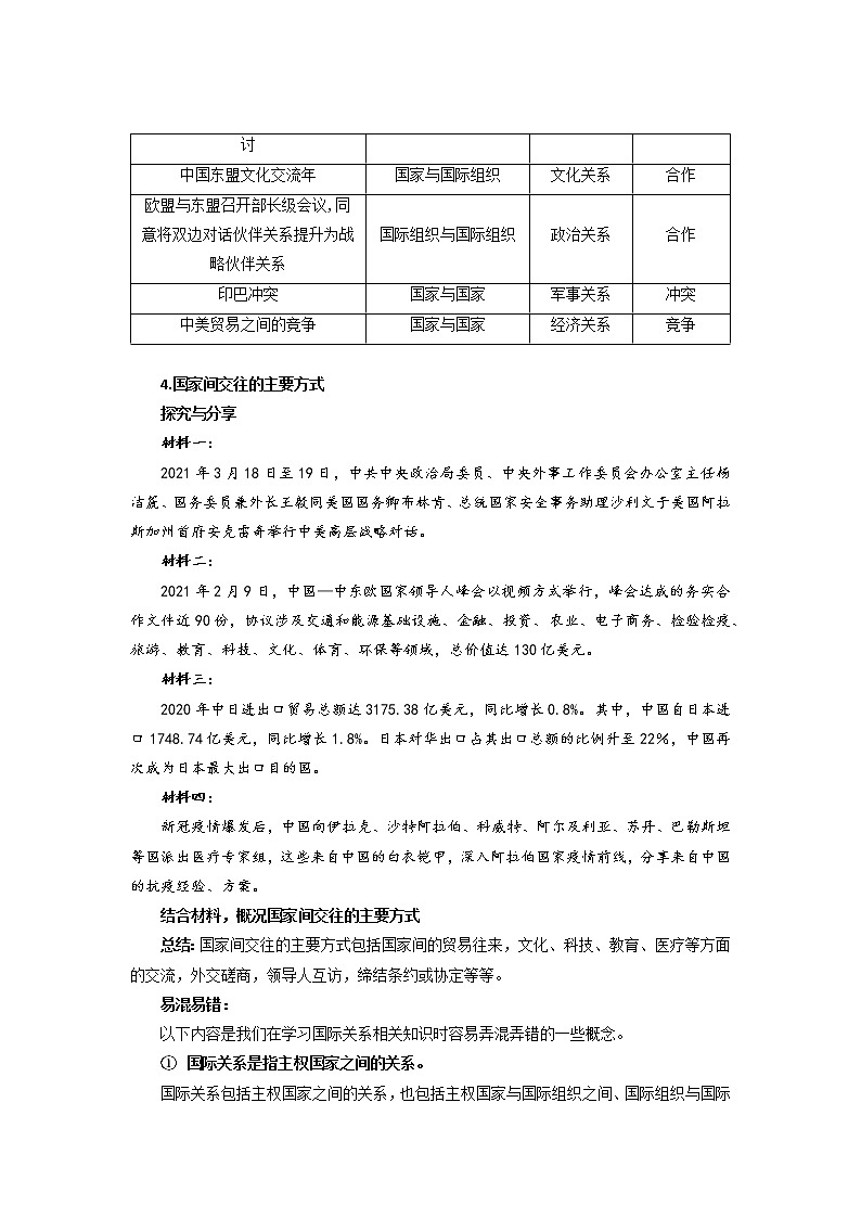 3.2《国际关系》 课件+教案03
