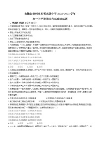 安徽省亳州市启明高级中学2022-2023学年高一上学期期末考试政治试题(含答案)