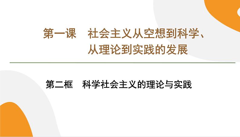 配套新教材高中思想政治必修1—1.2《科学社会主义的理论与实践》课件PPT（共60页）第1页