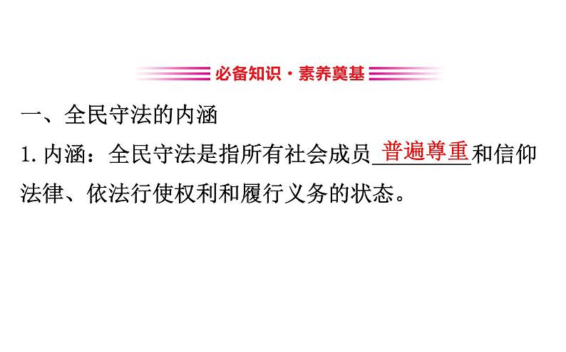 （新教材）高中政治人教版必修三  第九课　全面依法治国的基本要求课件 练习（16份打包）03