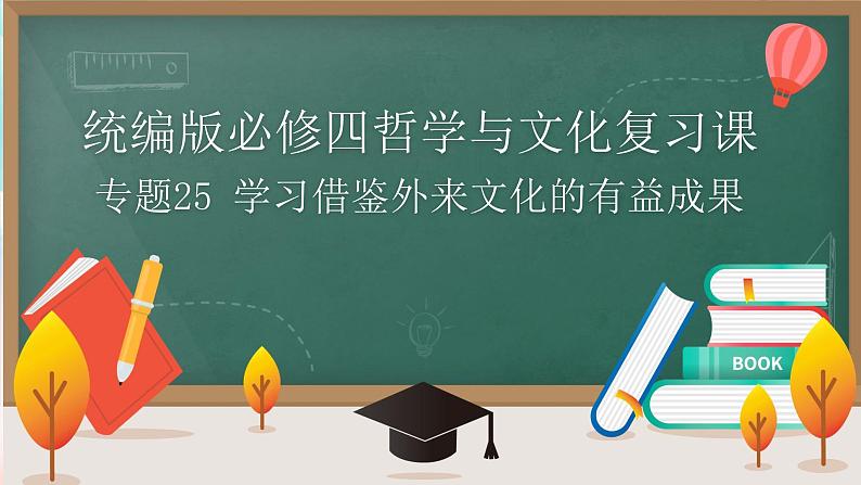 【高考二轮专题复习】2023年高考政治专题突破——专题25 学习借鉴外来文化的有益成果（精讲课件）（统编版必修2）第1页