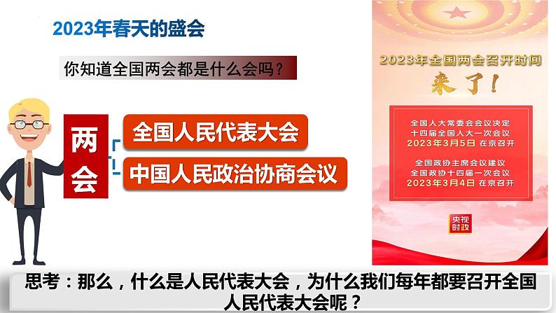 高中政治统编版必修三5.1人民代表大会：我国的国家权力机关 课件02