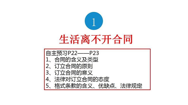 高中政治统编版选择性必修二3.1 订立合同学问大 课件02