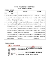 第六课 我国的基本政治制度（优质学案）-2022年高考政治一轮复习高效优质课件与学案（统编版）