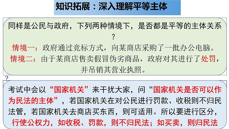 1.1认真对待民事权利与义务 课件-2022-2023学年高中政治统编版选择性必修二法律与生活第7页