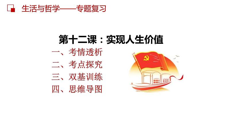 第十二课 实现人生价值课件-2023届高考政治一轮复习人教版必修四生活与哲学03