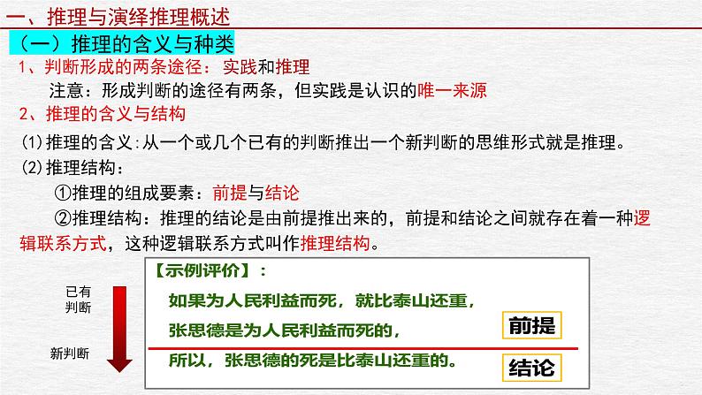 第六课 掌握演绎推理方法课件-2023届高考政治一轮复习治统编版选择性必修三逻辑与思维第3页