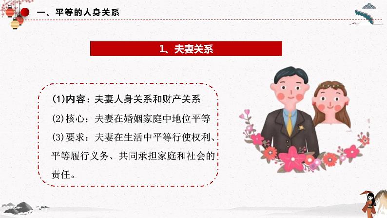 2023年高中政治人教统编版选择性必修二 第六课6.2夫妻地位平等  课件（含视频）+教案+练习含解析卷08