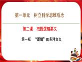 第一單元第二課第一框 “邏輯”的多種含義（課件PPT）
