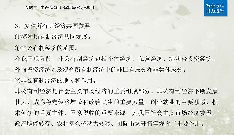 2023届高考思想政治二轮复习专题二生产资料所有制与经济体制课件08