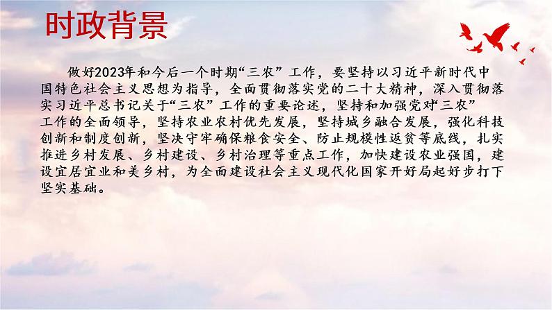 2023年中央一号文件 教材解读课件-2023届高考政治二轮复习统编版第2页