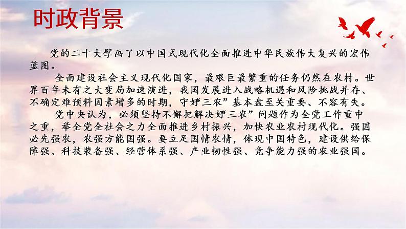 2023年中央一号文件 教材解读课件-2023届高考政治二轮复习统编版第3页