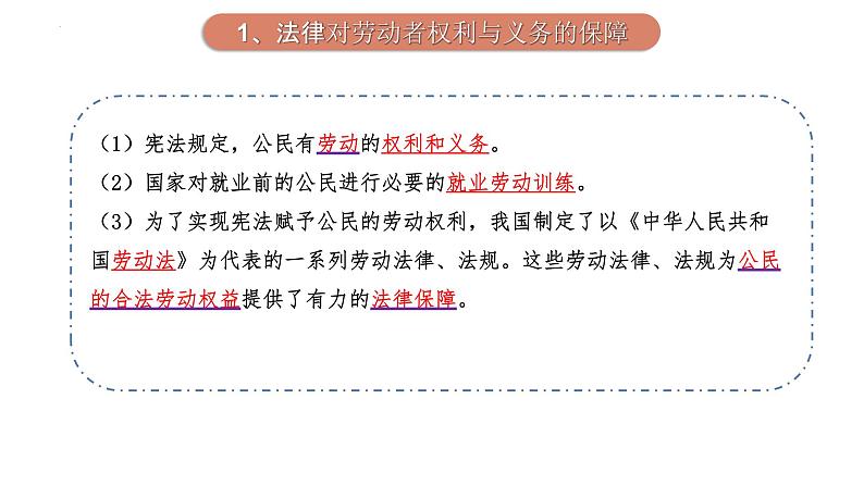 第07课 做个明白的劳动者（精讲课件）-2023年高考政治一轮复习讲练测（新教材新高考）05