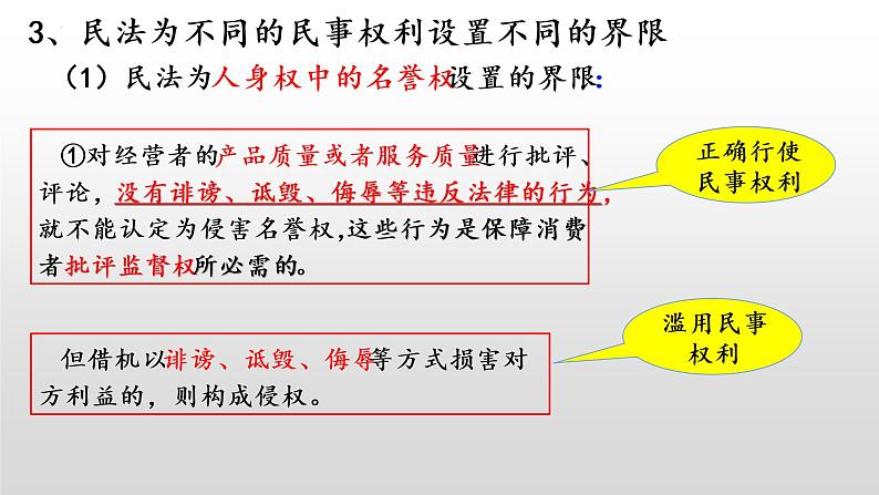 4.2权利行使 注意界限课件-2022-2023学年高中政治统编版选择性必修二法律与生活04