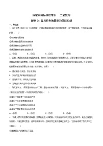 解密24 各具特色的国家和国际组织（分层训练）-高考政治二轮复习讲义+分层训练（浙江专用）