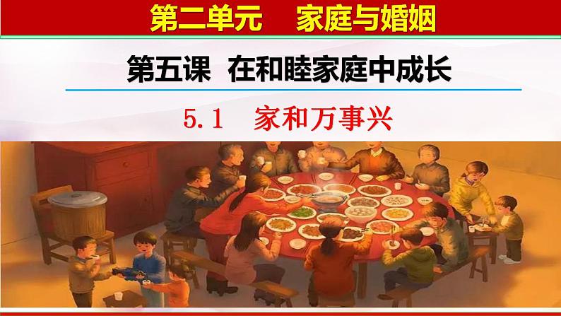 高中政治统编版选择性二5.1 家和万事兴（共24张ppt）第1页