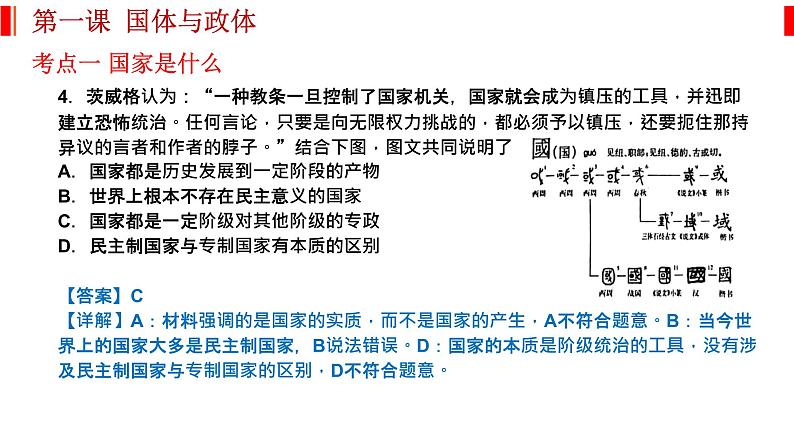 第一课 国体与政体 课件-2023届高考政治一轮复习统编版选择性必修一当代国际政治与经济第7页