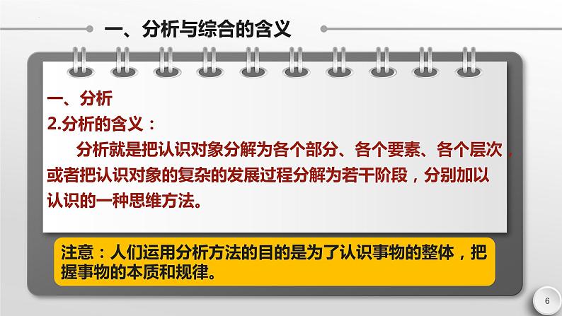 8.2 分析与综合及其辩证关系 课件--2022-2023学年高中政治选择性必修3逻辑与思维第6页