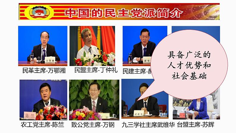 6.1中国共产党领导的多党合作和政治协商制度课件-2022-2023学年高中政治统编版必修三政治与法治05