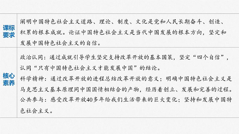 部编版高考政治一轮复习课件  第3课 只有中国特色社会主义才能发展中国第4页