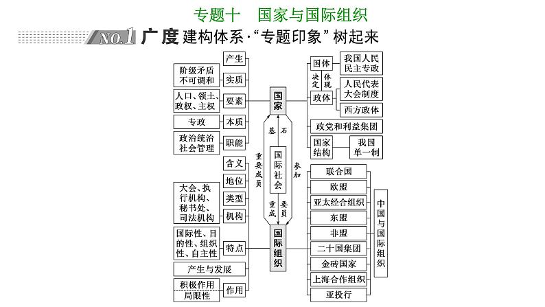 高中思想政治高考二轮专题 专题十　国家与国际组织课件第1页