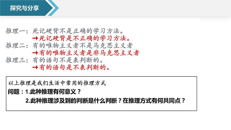 6.2 简单判断的演绎推理方法  课件-2022-2023学年高中政治统编版选择性必修三逻辑与思维02