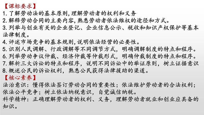 专题五 就业创业与企业经营 课件-2023届高考政治二轮复习统编版选择性必修二法律与生活第3页