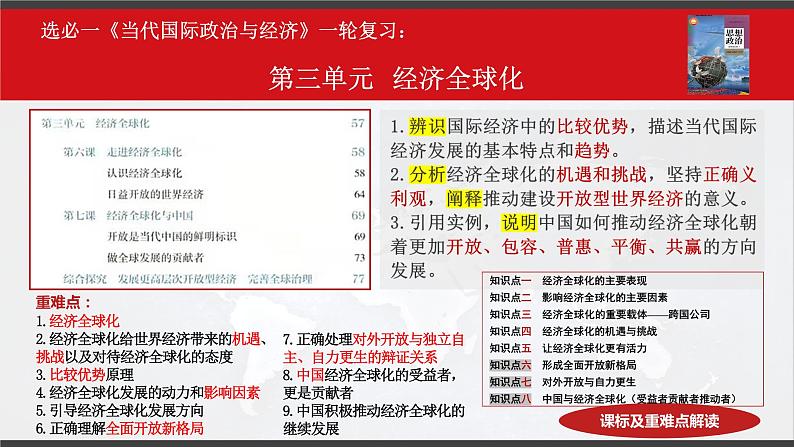 第三单元 经济全球化 课件-2023届高考政治一轮复习统编版选择性必修一当代国际政治与经济第4页