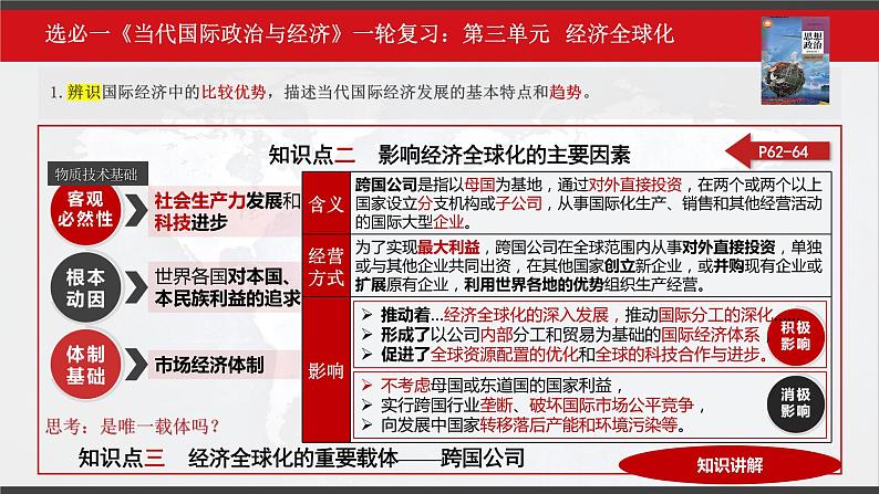 第三单元 经济全球化 课件-2023届高考政治一轮复习统编版选择性必修一当代国际政治与经济第8页