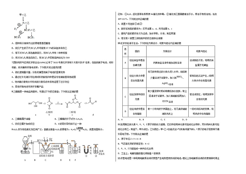2023年高考政治第二次模拟考试卷—理科综合（全国乙卷A卷）（考试版）A3第2页