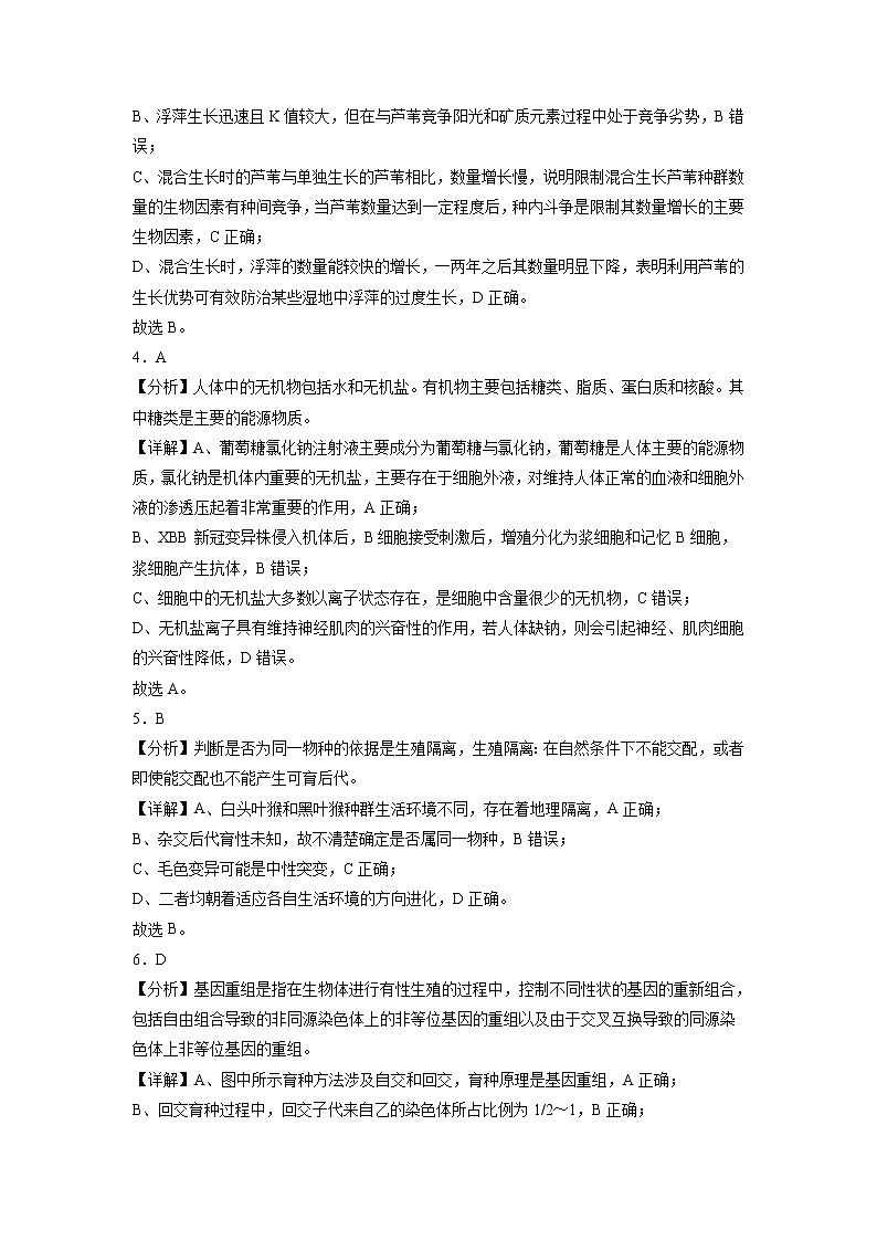 2023年高考政治第二次模拟考试卷—理科综合（全国乙卷A卷）（全解全析）02