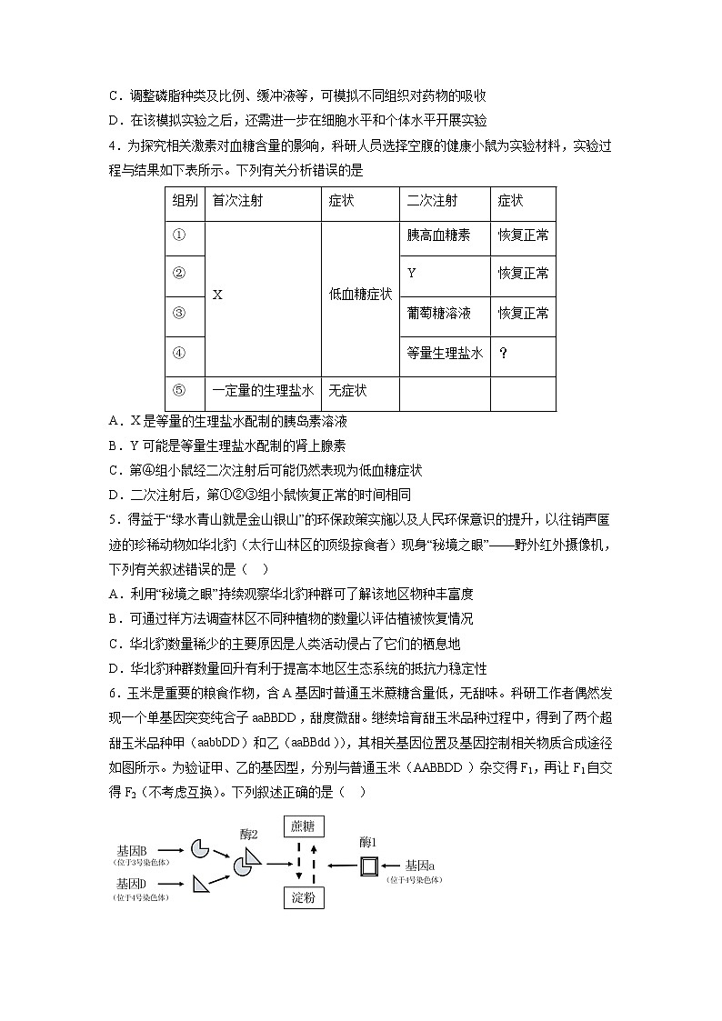 2023年高考政治第二次模拟考试卷—理科综合（全国乙卷B卷）（考试版）A402